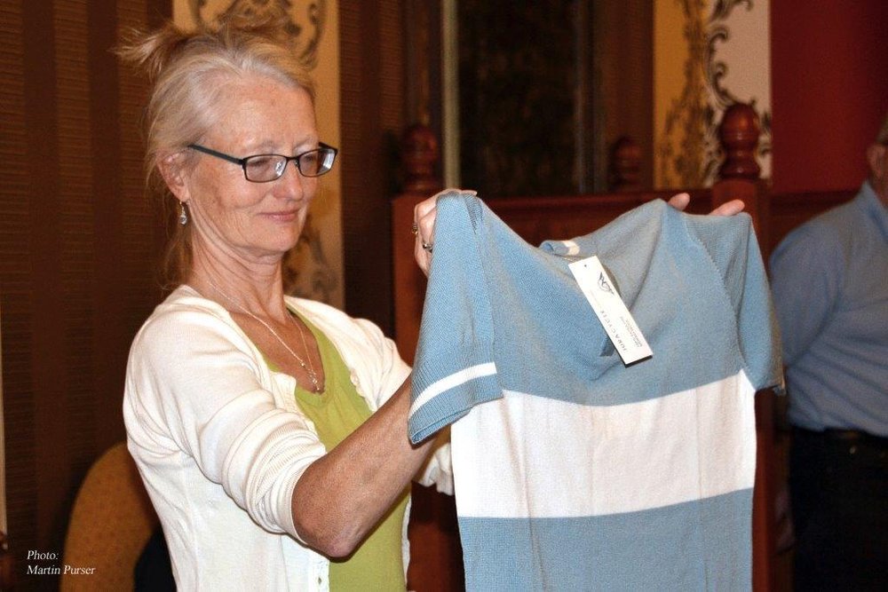 Friday evening - Terry with new FG design wool top-1.jpg